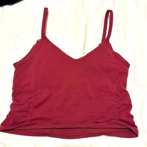 Free People Crop Top - wine color - size S/M